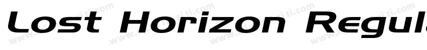 Lost Horizon Regular字体转换